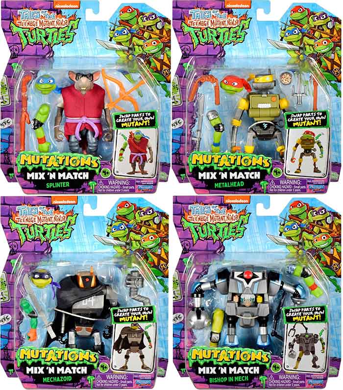 Teenage Mutant Ninja Turtles 4.5 Inch Action Figure Mix N Match