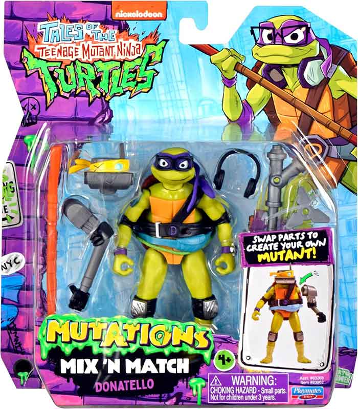 Teenage Mutant Ninja Turtles 4.5 Inch Action Figure Mix N Match