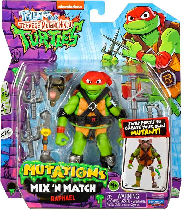 Teenage Mutant Ninja Turtles 4.5 Inch Action Figure Mix N Match