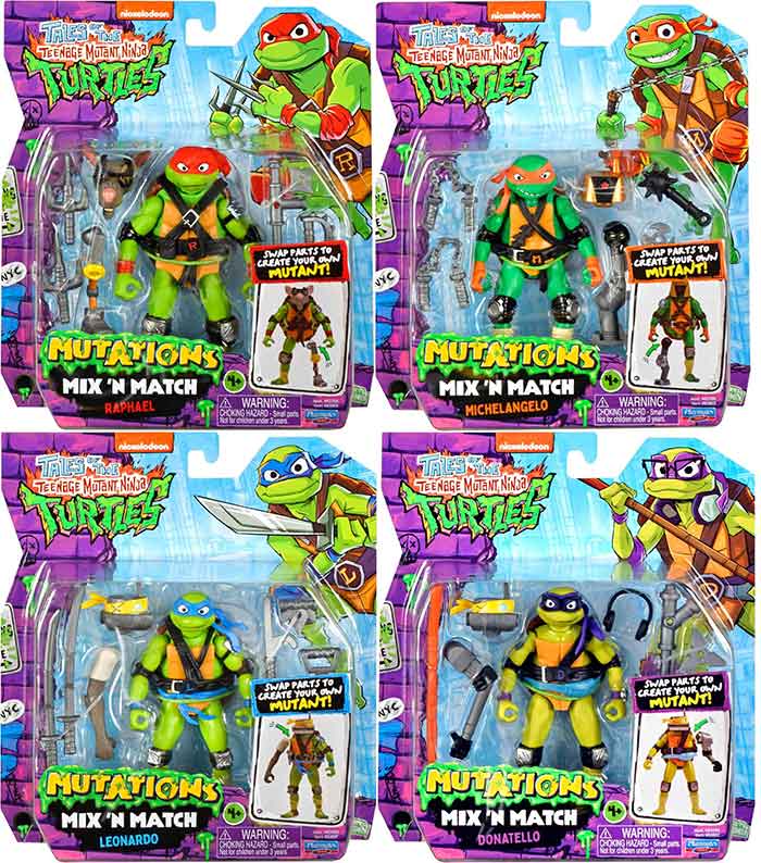 Teenage Mutant Ninja Turtles 4.5 Inch Action Figure Mix N Match
