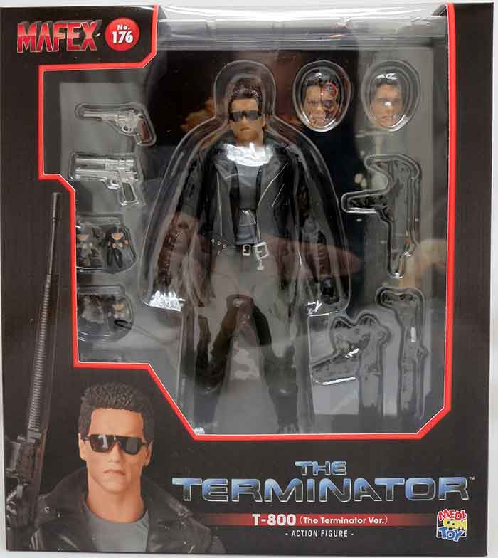The Terminator 6 Inch Action Figure Mafex - T-800 #176| Cmdstore