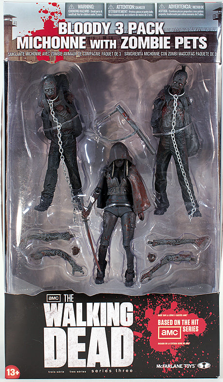 The Walking Dead 5 Inch Action Figure Bloody 3-Pack Series