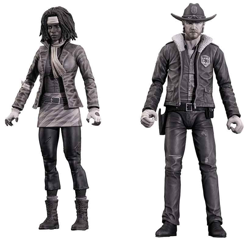 The Walking Dead Comic 7 Inch Action Figure Select Wave 1 - Set of