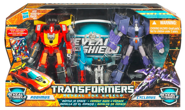 トランスフォーマー　ハズブロ　フィギュア　ロディマスvsサイクロナス Transformers Battle in Space 6 Inch Action Figure Deluxe Class 2