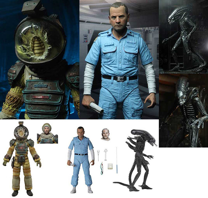 Alien 40th Anniversary 7 Inch Action Figure Wave 3 - Set of 3