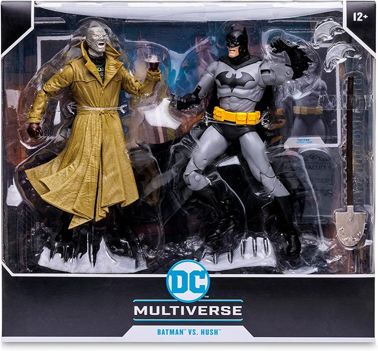 DC Multiverse Comic 7 Inch Action Figure Hush 2-Pack - Batman vs