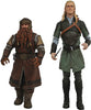 Lord Of The Rings Select 7 Inch Action Figure BAF Sauron Series 1 - Set of 2 (Gimli - Legolas)