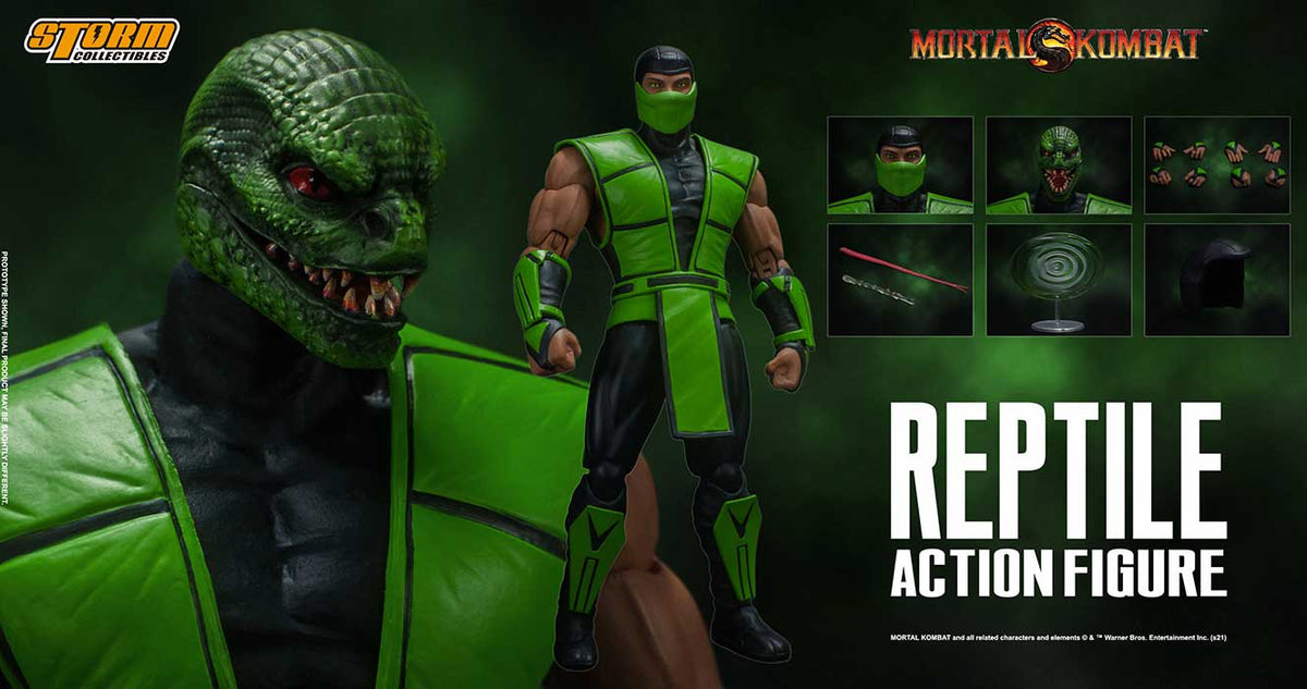 Mortal Kombat 8 Inch Action Figure 1/12 Scale - Reptile| Cmdstore
