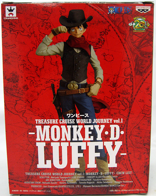 One Piece Cruise World Journey Vol. 1 Monkey d. Luffy Banpresto em