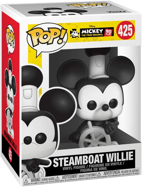 Pop Disney Mickey Mouse 3.75 Inch Action Figure - Steamboat Willie