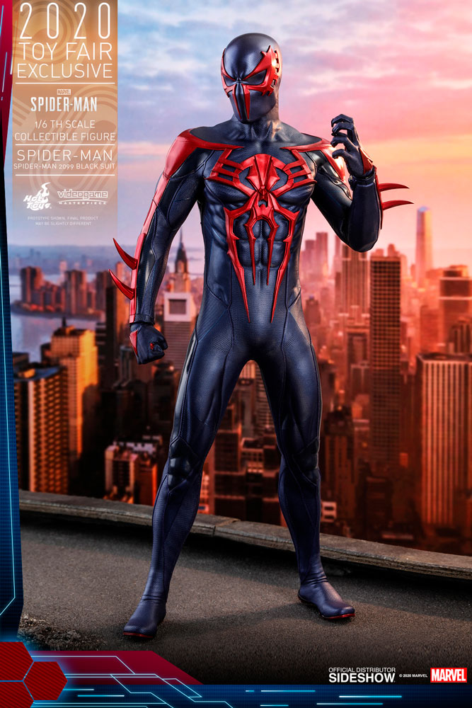 ホットトイズ スパイダーマン 2099ブラックスーツ Spider-Man 2099 12 Inch Action Figure 1/6 Scale - Spider-Man 2099
