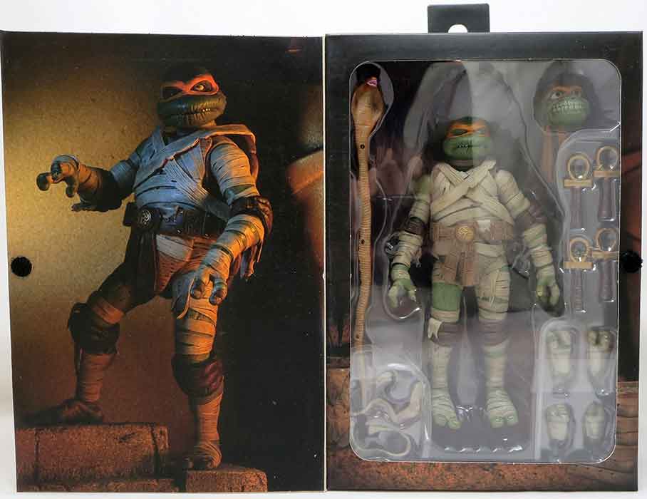 Universal Monsters x Teenage Mutant Ninja Turtles Michelangelo as The Mummy Action Figure