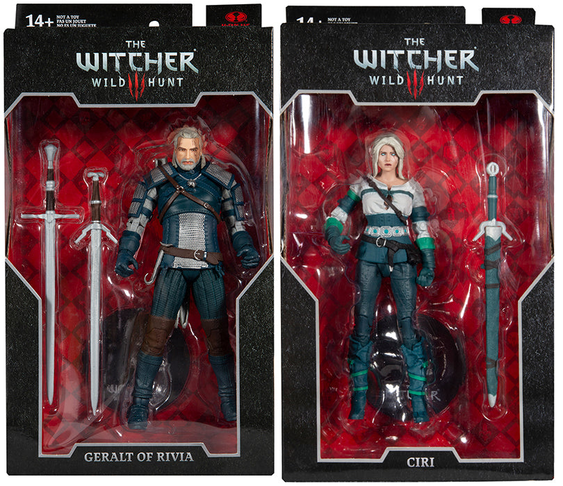 The Witcher Wild Hunt III 7 Inch Action Figure Wave 3 - Set of 2