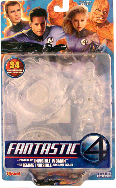 INVISIBLE SUE RICHARD 6" Action Figure FANTASTIC FOUR MOVIE series 1 Toy Biz