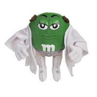 GREEN M&M AS PRINCESS LEIA 8" Plush Figure STAR WARS CHOCOLATE M-PIRE Hasbro Toy