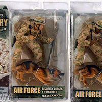 Military Series 3 Action Figures : Air Force K-9 Handler (Sub-Standard Packaging)