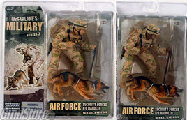 Military Series 3 Action Figures : Air Force K-9 Handler