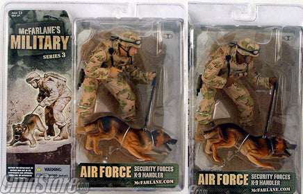 Military Series 3 Action Figures : Air Force K-9 Handler