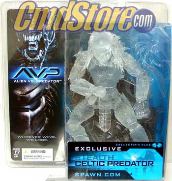 STEALTH CELTIC PREDATOR 6" Action Figure AVP ALIEN VS PREDATOR Series 1 Exclusive McFarlane Toy