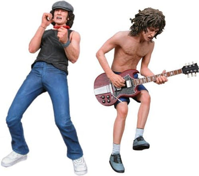 AC/DC 6 Inch Static Figure Reel Toys - Brian Johnson & Angus Young