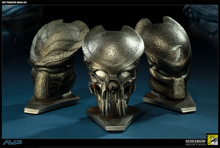 Alien VS Predator 5 Inch High Scaled Replica - Predator Mask Chopper Celtic Scar Set SDCC 2011 Exclusive Sideshow