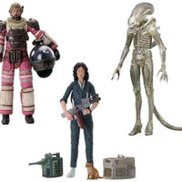 Aliens 40th Anniversary 7 Inch Action Figure Series 1 - Set of 3 (Ripley - Dallas - Big Chap)