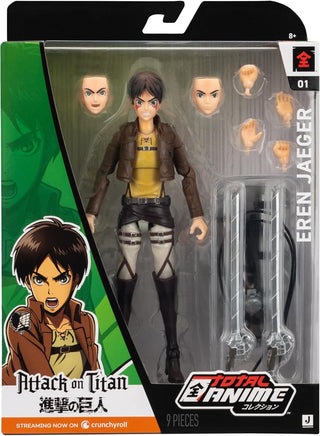 Attack On Titan 6 Inch Action Figure Total Anime - Eren Jaeger #01