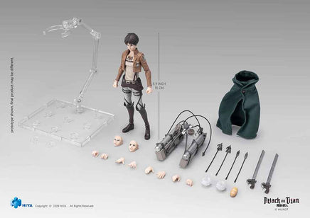 Attack On Titen 6 Inch Action Figure Exquisite Basic - Eren Yeager