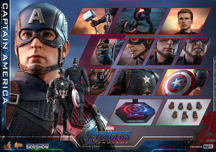 Avengers Endgame 12 Inch Action Figure Movie Masterpiece 1/6 Scale Series - Captain America Hot Toys 904685