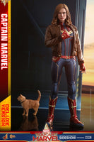 Captain Marvel 12 Inch Action Figure Movie Masterpiece 1/6 Scale Series - Captain Marvel Deluxe Version Hot Toys 904311