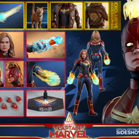 Captain Marvel 12 Inch Action Figure Movie Masterpiece 1/6 Scale Series - Captain Marvel Deluxe Version Hot Toys 904311