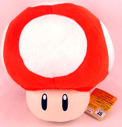 Banpresto Super Mario Brothers 10 Inch Plush Figures Red Mushroom cmdstore