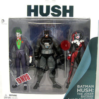 Batman: Hush 6 Inch Action Figure Box Set Series - Hush 3-pack (Joker - Harley Quinn - Batman) (Shelf Wear Packaging)