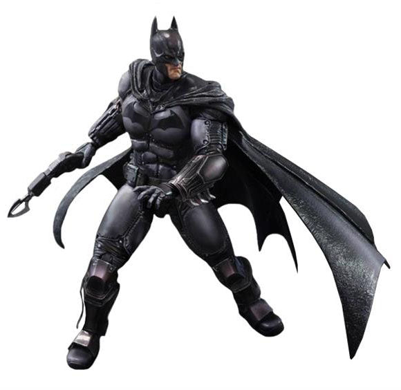 Batman Arkham Origins 8 Inch Action Figure Play Arts Kai Series - Batman (Non Mint Pre-Owned Open Box Packaging)