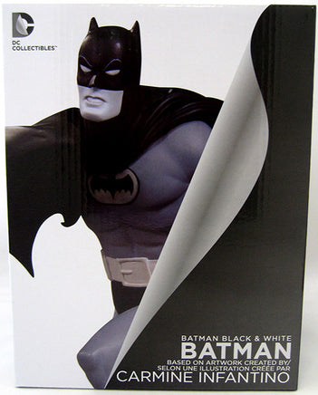 Batman Black & White 6 Inch Statue Figure - Batman by Infantino