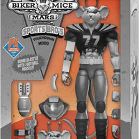 Biker Mice from Mars 6 Inch Action Figure Black & White Version - The Sports Bro’s Modo