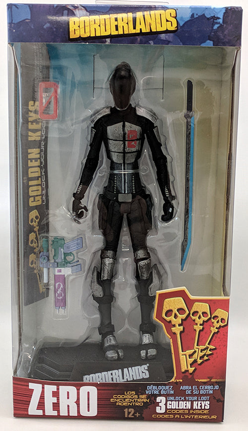 m*g様 ゼロ zero ボーダーランズ フィギュア マクファーレン McFarlane Borderlands Zer0 Zero Action Figure Golden Keys