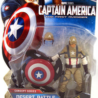 Captain America Movie 3.75 Inch Action Figure Wave 4 - Captain America Desert Ambush #16 (Sub-Standard Packaging)