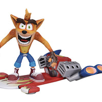 Crash Bandicoot 5 Inch Action Figure Deluxe Series - Crash Bandicoot with Hover board