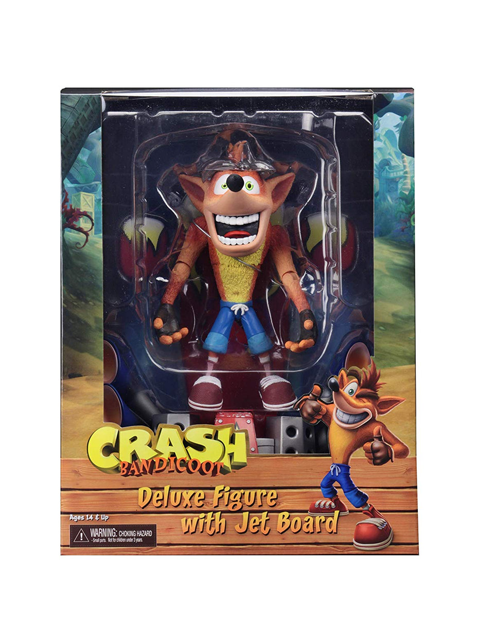 Crash Bandicoot 5 Inch Action Figure Deluxe Series - Crash Bandicoot w ...