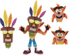 Crash Bandicoot 5 Inch Action Figure Ultra Deluxe Series - Aku Aku Mask Bandicoot