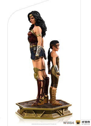 DC 1:10 Art Scale Series Wonder Woman 1984 8 Inch Statue Figure - Wonder Woman & Young Diana Iron Studios 906714