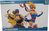 DC Bombshells 15 Inch Statue Figure Celebration Series - Batgirl & Supergirl