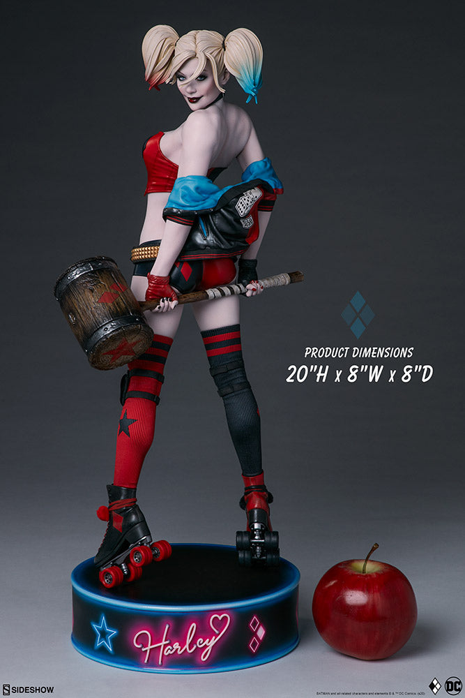 DC Collectible 20 Inch Statue Figure Premium Format - Harley Quinn Hell On Wheels Sideshow 300714