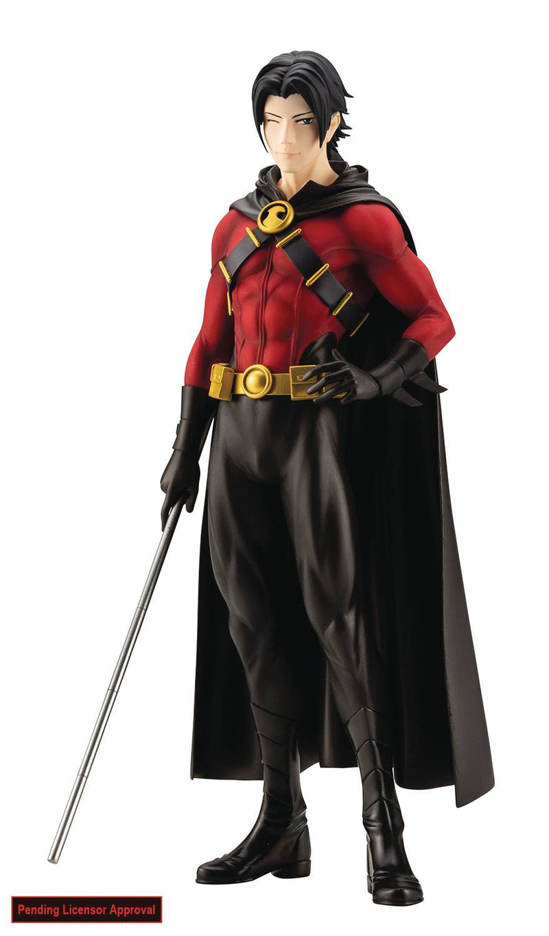 DC COMICS IKEMEN red robin 缶バッジ DC Comics Red Robin Ikemen Statue 1st Edition w/ Bonus Part