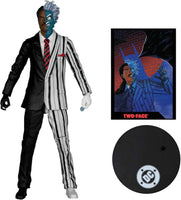 DC Direct Batman 7 Inch Action Figure Page Punchers Exclusive - Two-Face Red Platinum