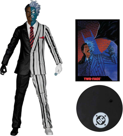 DC Direct Batman 7 Inch Action Figure Page Punchers Exclusive - Two-Face Red Platinum