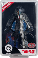 DC Direct Batman 7 Inch Action Figure Page Punchers Exclusive - Two-Face Red Platinum