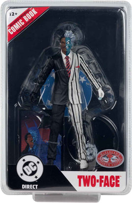 DC Direct Batman 7 Inch Action Figure Page Punchers Exclusive - Two-Face Red Platinum