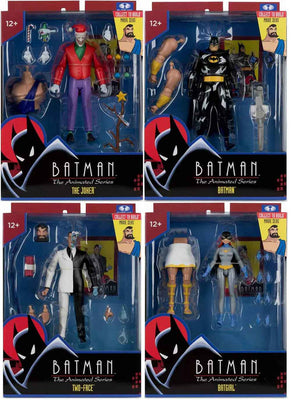 DC Direct Batman The Animated Series 6 Inch Action Figure BAF Maxie Zeus Exclusive - Set of 4 (BAF Maxie Zeus)